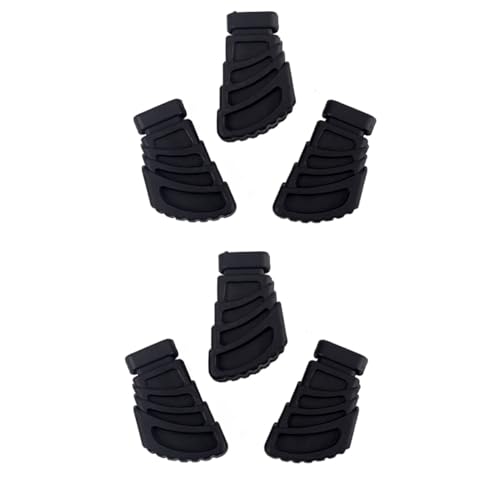 Toyvian 6pcs Pies de Rack para Batería para Soporte de Platillos Partes de Percusión Pies de Goma para Estabilidad miniatura 1