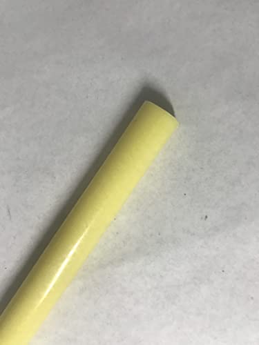 Image of Cast Nylon Plastic Rod 5 /8 inch OD x 12 inch Length - Yellow Color