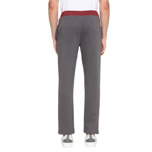 Image of Being Human Grey Regular Fit Track Pants for Men Clothing