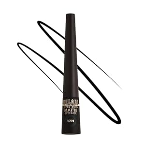 Milani Stay Put Matte Liquid Eyeliner – Black, Waterproof, 17H Wear, Cruelty-Free, Vegan, Smudgeproof, Long Lasting