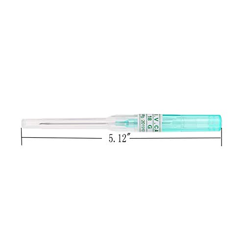 Piercing Needles,New Star Tattoo 5PCS 18G Piercing Needle IV Needles with Catheter Sterile Needle 18 Gauge