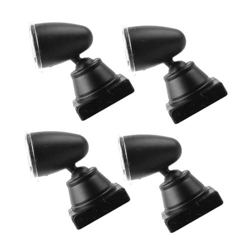 DOITOOL 4Pcs Mini Signal Light Model for Sand Table DIY Train Landscape Realistic Signal Lamp Props Compact Warm Atmosphere for Model Kits and Miniature Displays