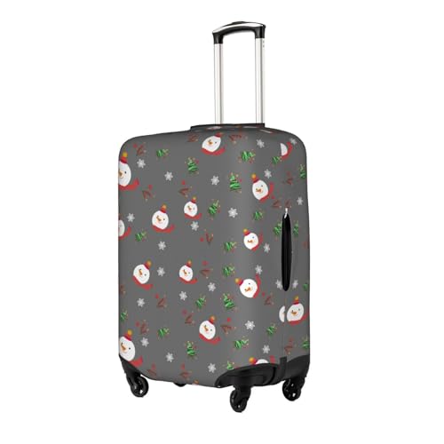 Travel Luggage Cover Christmas Snowman Christmas Tree Snowflake Fashion Washable Baggage Suitcase Protector Fit For Luggage X-Large2