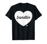 Distressed Heart David Sandlin Prospect Baseball Fan Gear T-Shirt