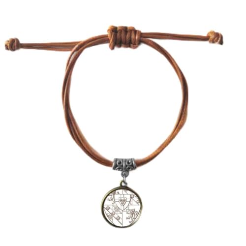 Bracelet lion baroque en cuir et cordon double pour homme femme