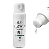 Scdom Uszczelniacz do malowania diamentowego, 120 ml, szybkoschnący klej do malowania diamentowego z głowicą gąbki, narzędzie DIY, klej diamentowy do malowania diamentami 5D i puzzli, zapobiega