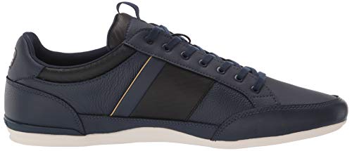 Lacoste Herren Chaymon Sneaker, Marineblau/Schwarz, 44 EU
