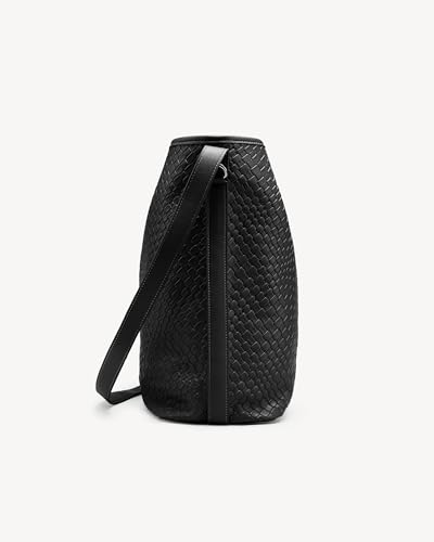 Image of NEWBELLA Vegan Leather Crossbody Bag, Adjustable Shoulder Purse, Lightweight Travel Work Handbag (Black)