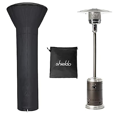 Shieldo Patio Heater Covers Waterproof with Zipper Outdoor Heater Cover Heavy Duty Tear-Proof, Anti-Snow, Wind-Resistant Dust-Proof Cover for Patio Heater 87"x 33"x 27"
