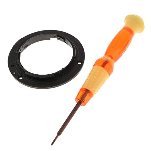 Anillo de repuesto para lente de plástico de bayoneta para Nikon de 18 a 55 mm, 18 a 105 mm, 55 a 200 mm, incluye destornillador de herramienta de reparación.