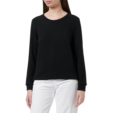 s.Oliver Women's Slim Fit Black Sweatshirt Cover