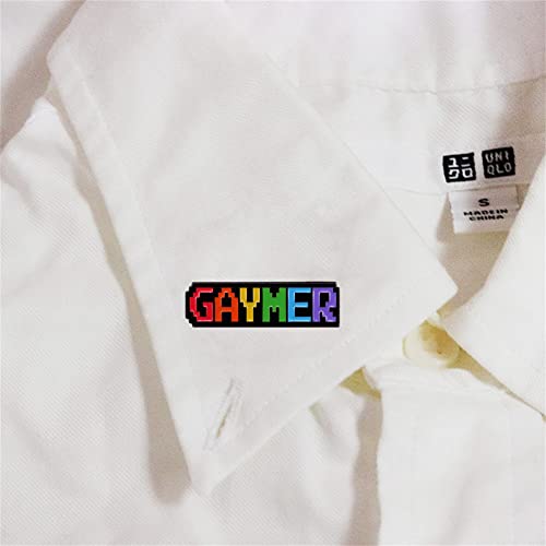 Image of Gaymer Enamel Pin LGBTQ Pride Gay Rainbow Lapel Pins Backpacks Brooches on Clothes Brooch Jewelry for Backpacks Badges Hats Bags for Women Girls Kids Gift Accessories