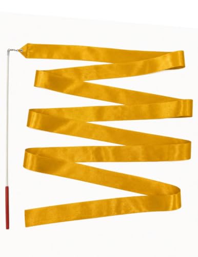 Image of BookMyCostume Gymnastic & Rhythmic Dance Ribbon Wand Collection - 2-Meter Ribbon Sticks - Ideal for School Sports Day & Gymnastic Training - Fancy Dress Costume Accessories for Kids, Teens & Adults