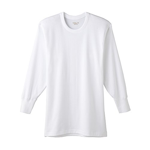 快適工房 オールシーズン 年間 長袖 丸首 シャツ 綿100 コットン 日本製 下着 肌着 抗菌 防臭 KQ3008