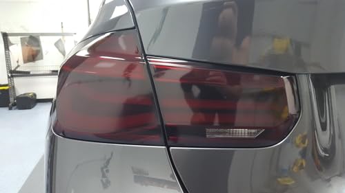 Image of WALLMATE Headlight Taillight Film Self Adhesive Smoke Film Fog Light Film Vinyl Tint Wrap Film Car&Bike Protection Film Sheet Sticker (Light Black Smoke, 24x60 Inch)