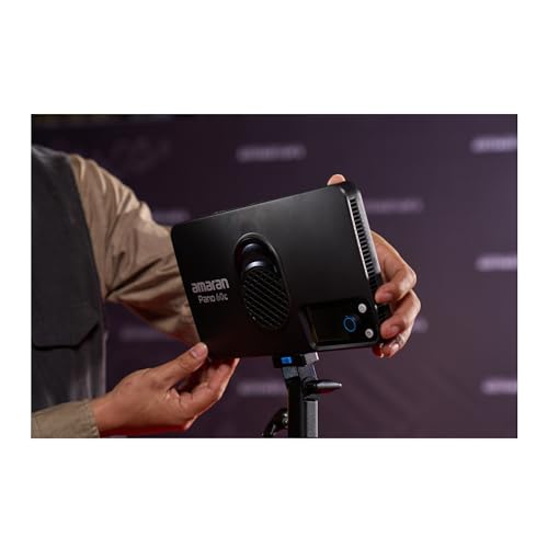 amaran Pano 60c Compact 60W Output RGBWW Full Color Panel Light All-in-One Creator Kit with 12 Lighting Effects (Charcoal) by Amaran - Image 2