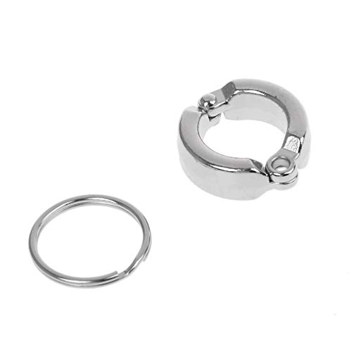 Pet Bird Metal Leg Ring Round Alloy Foot Clips Active Opening for Parrot