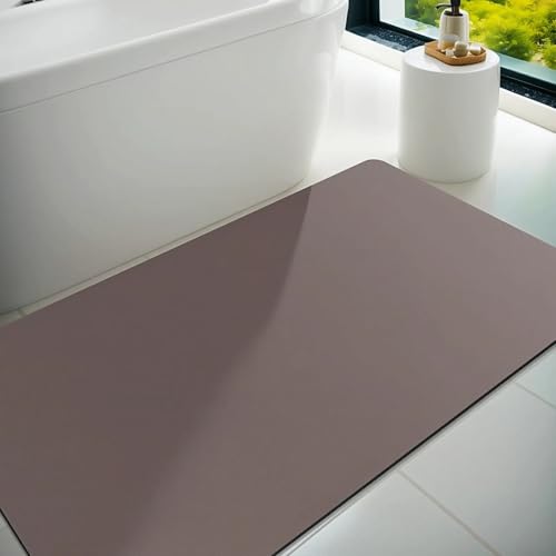 Alfombrilla de Baño Alfombra de Baño Antideslizante de Goma Fina Absorbente y Secado Rápido para Suelo de Baño, Alfombra para Ducha para Fuera de la Bañera o Cuarto de Ducha