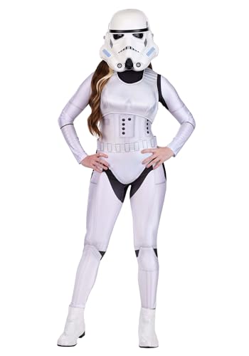 Womens Deluxe Star Wars Stormtrooper Costume | Adult Officially Licensed Imperial Outfit with Mask and Belt X-Small