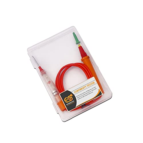 Image of Electronic Spices CT-103 Continuity Tester with Indicator Light, Test Leads, Long Probe for Continuity Car Voltage