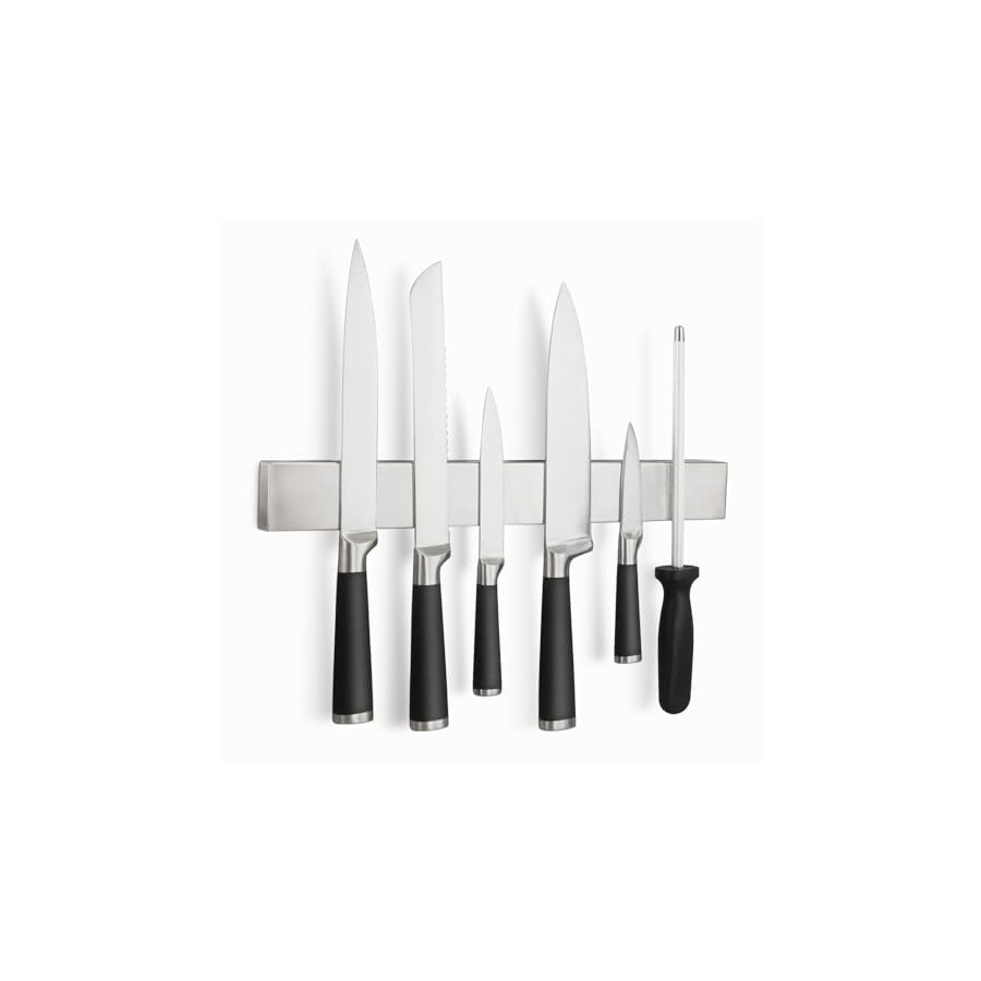 Professional-16-Magnetic-Knife-Strip-Stainless-Steel-Knife-Magnet-Rack-Bar-Holder Professional 16" Magnetic Knife Strip, Stainless Steel Knife Magnet Rack Bar Holder
