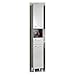 Produktbild Pelipal Badezimmerschrank Quickset 913 in Weiß Glanz/ Betonoptik, 30 cm breit | Hochschrank mit 2 Türen, 1 Nische, 1 Schubkasten und 2 Einlegeböden