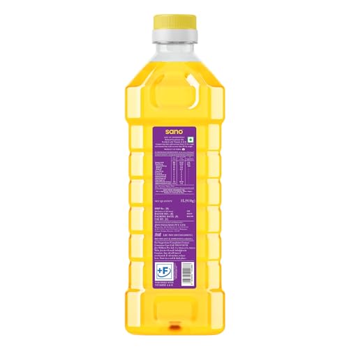 Image of Sano Soyabean Oil 1 Ltr Pet Bottle - Pure, Natural, Nutrient-Rich Cooking Oil | Ideal for Healthy Delights in Cooking, Frying, and Baking | Perfect for Indian and International Cuisines