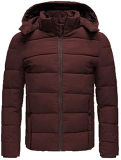 جاكيت بسوستة مبطن مع غطاء للرأس قابل للازالة - للرجال