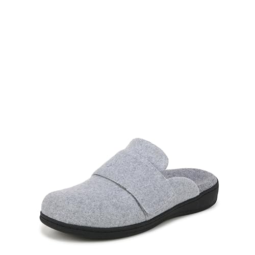 Vionic Women's Gemma Ii Mules, Light Grey Fabric, 10