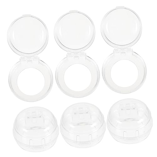 FUNNETOYU 6 piezas Protector para Perillas de Estufa Transparente de Seguridad Infantil para Botones Circulares de Cocina y Electrodomésticos Bloqueo Seguro contra Uso Accidental