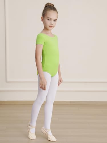 Image of WEGETIT Ballet Leotards for Girls Toddler Dance Leotard with Skirt Kids Gymnastics Outfits Ballet Dance Tutu Dress