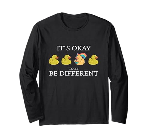 Be different Ente Gay Pride Tier Spruch Langarmshirt