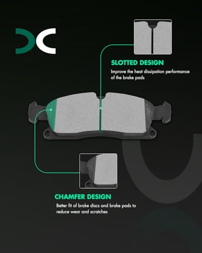 Image of SCITOO D1629 D1630 Front Ceramic & Rear Semi-Metal Brake Pads Sets w /Hardware Fit For Benz For GL350 For GL450 For GLE300d For GLE350 For GLE400 For GLS350d For GLS450 For ML250 For ML350 For ML400