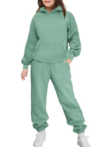 Image of Arshinet Girls 2 Piece Outfits Oversized Sweatshirt and Sweatpant Sweatsuit