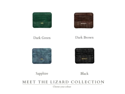 Gold Silver Initial letters Credit Card Holder Wallet, PU Leather Ultra Slim Wallet, Thin Minimalist Credit Card Case Card Protector, Front Pocket Wallets for Men Women (Green)4