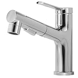 APPASO 洗面蛇口 噴水機能付き 浴室用 シャワー水栓 混合水栓 ホース引出し式 シングルレバー混合栓 2way出水モード 泡沫水流 シャワー水流 洗面 洗髪用 クロムメッキ