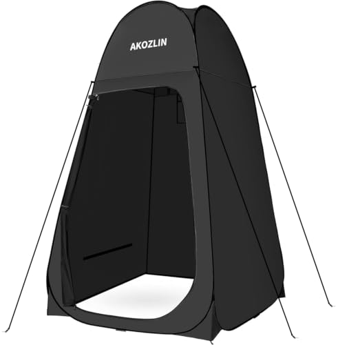 Image of AKOZLIN Portable Pop Up Shower Privacy Shelters Instant Tent Dressing Changing Outdoor Camping Toilet Tent