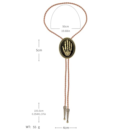 Image of Jeilwiy Bolo Tie for Men, Western Bolero Tie Cowboy Ties Native American Cowgirl Bolo Tie Accessories for Men Women