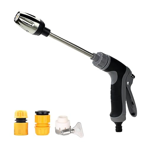 Jetterix Pressure Washer Jetteryx Pressure Nozzle Jetterix Pro Power Washer Comes with a Universal Hose Nozzle and Watering Can Suitable for Use in Gardens Patios Cars and More (Black)