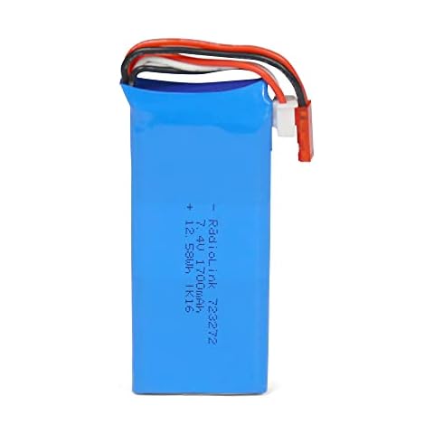 ATA HOBBY Radiolink 7.4V 2S LiPo Battery 1700mAH 5C JST 2Pin Connector for RC8X Transmitter, RC Cars Boats Airplane RC Transmitter Like RC8X/RC6GS V3/RC4GS V3/AT10II/AT9S Pro Cover