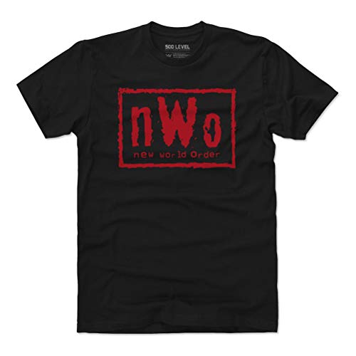 500 LEVEL NWO WWE Shirt (Cotton, Large, Black) - NWO Red Logo WHT