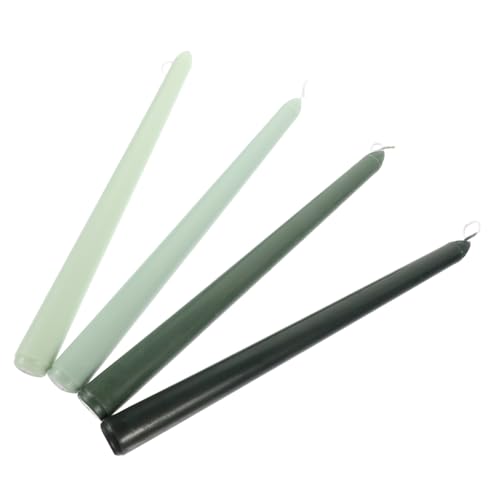 Happyyami 4Pcs Gradient Long Pole Scented Candles Romantic Atmosphere Candle Decor for Dinners Weddings Parties Smokeless Design for Elegant Ambiance Fragrance