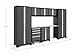 NewAge Products Garage Storage Cabinet Bold Series 8 Piece Set Gray, Include 72
