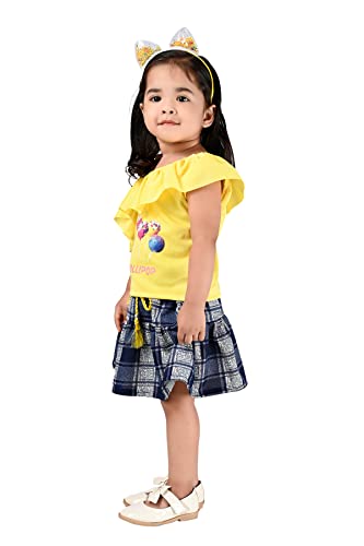 Image of Girls Skirt with Top combo set