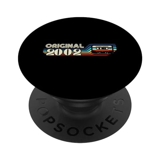 2002 Vintage Cumpleaños Retro Edición Limitada Hombres Mujer PopSockets PopGrip Intercambiable