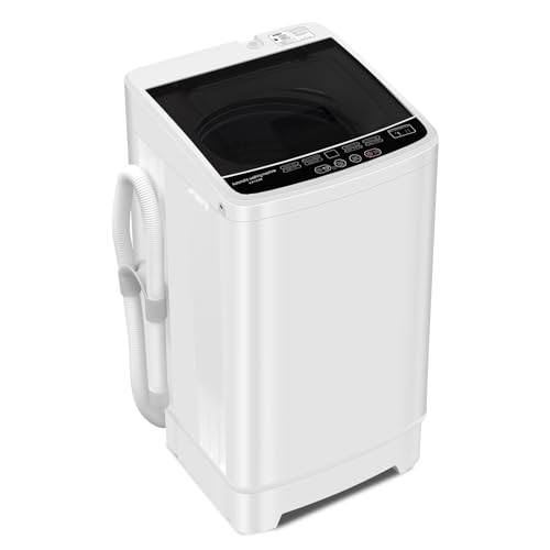 1.6 Cu. Ft. Washer with 8 Cycles. Designed for Compact Living in Apartments, Rvs, This 12 Lbs Capacity Fully Automatic Washer Offers Convenience and Efficiency in One Sleek Package.