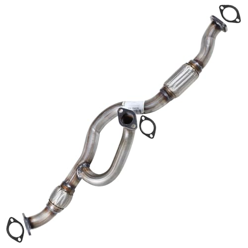 Northeastern Exhaust | Stainless Steel Front Flex Pipe Compatible for Hyundai Tucson 2005-2008 | Kia Sportage 2005-2010 2.7L | FWD | Free Gaskets Included | Automotive Replacement Part