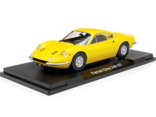 Ferrari Dino 246 GT 1969 jaune miniature de collection 1/18