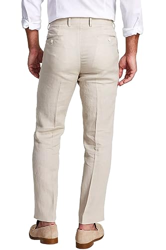 Lauren Ralph Lauren Mens UltraFlex Classic-Fit Linen Pants 32W x 32L Tan2