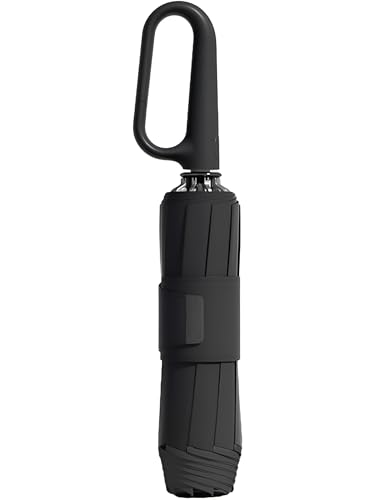 Image of Contacts Compact Folding Umbrella - Windproof Travel Umbrella with Automatic Open /Close, Waterproof, UV Protection, Portable Umbrella for Men, Women & Kids